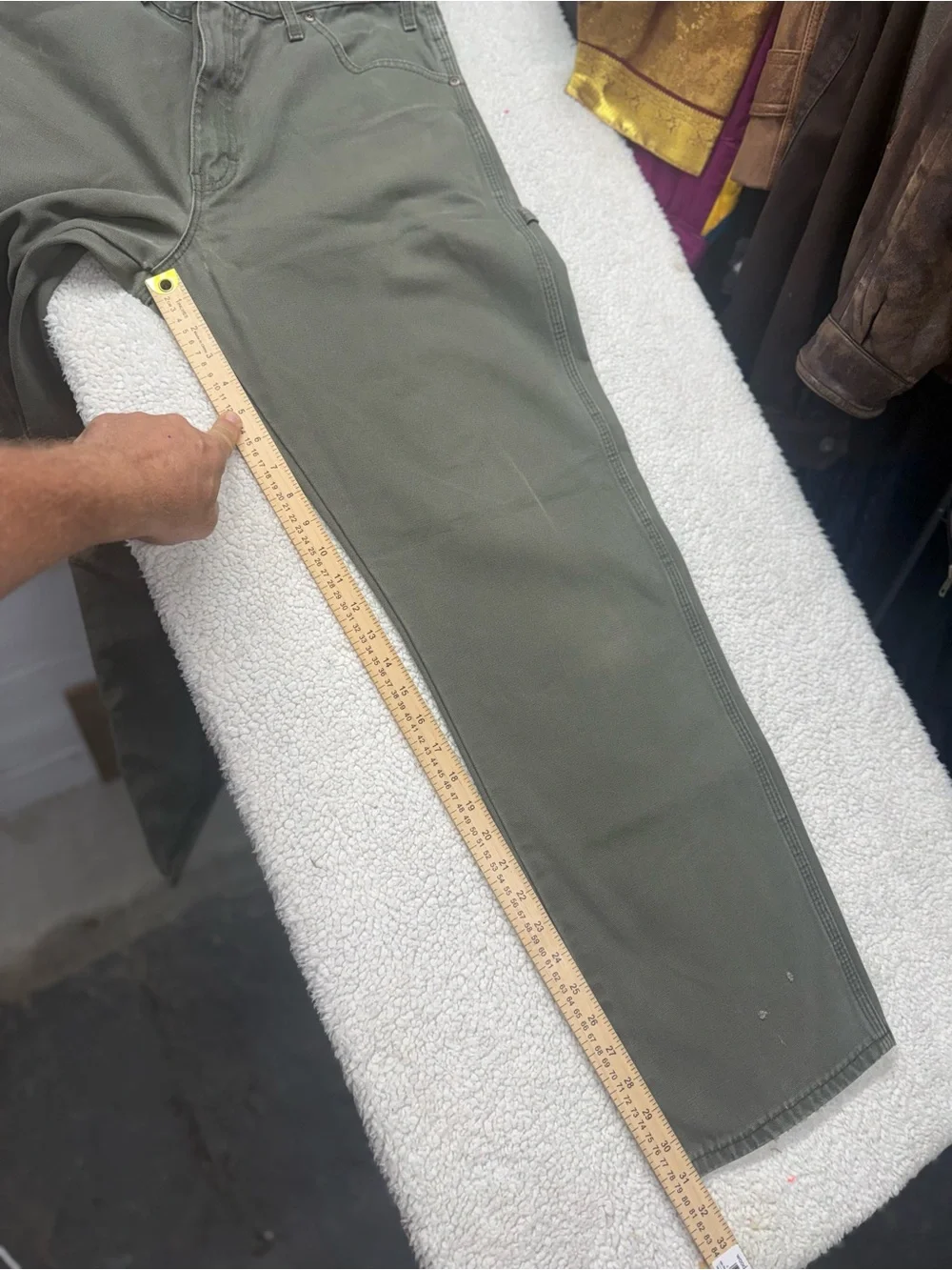 Dickies Men's Olive Green Work Pants, size 34x32